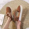 Nuevas Sandalias 2020 para Mujer Talla Grande Verano Suela Plana Estilo Coreano Estudiante Combinan con Todo Punta Cerrada Suela Gruesa Hebilla Retro Comercio Exterior