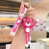 Pingente chaveiro de urso fofo, decoração de carro e bolsa moderna e requintada, chaveiro, pequeno presente, atacado de pequenas mercadorias