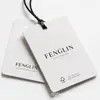 Fábrica certificada por el FSC en Dongguan, impresión de etiquetas personalizadas, etiquetas para ropa, impresión y personalización de tarjetas de etiquetas para prendas de vestir