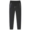 Calça de seda gelada de verão masculina casual calça de ar condicionado respirável calça fina alta elasticidade calça esportiva transfronteiriça tamanhos grandes secagem rápida