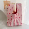 Bolso Chaleco Bolso Chaleco Bolso de Mano Tejido Casual Bolso de Mano Contraste de Color Ajedrez Bolso de Mano Coreano de Lujo Ligero