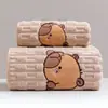 Toalla de Baño Kapibala Set de Toallas Terciopelo Coral Espesada Absorbe Agua y No Suelta Pelusa Fácilmente Suave para el Hogar