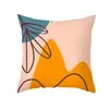 Fronha Boêmia Nórdica Minimalista Abstrata Morandi Capa de Almofada de Linho Capa de Almofada para Sofá de Escritório