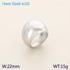 Comercio Exterior Amazon Acero Inoxidable Glaky Exagerado Europeo y Americano Anillo Grande para Mujer Ins Anillo de Acero de Titanio con Texto Dorado