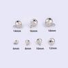 Acessórios de chaveiro de sino de Natal personalizados de fábrica pequeno sino 8mm banhado a metal palavra para animais de estimação sino atacado