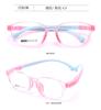 Nueva Tendencia de Moda Ultraligeros Cómodos Gafas para Miopía Niños Gafas de Montura para Computadora Gafas Planas Patillas de Silicona TR