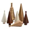 Árvore de Natal de Madeira Personalizada DIY Criativa Colorida Árvore de Natal Decoração de Casa Artesanato de Madeira Enfeites