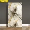 Adesivos de Parede Imitando Azulejo, Painéis de Alumínio-Plástico, Placas Rígidas Autoadesivas, Adesivos de Parede à Prova d'Água e de Umidade, Papel de Parede com Padrão de Mármore para Cobrir