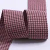 Acessórios de cabelo coloridos com laço de gorgurão acolchoado xadrez pepita diy roupas chapéu de palha caixa de presente decorativa fita para embalagem de buquê