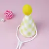 Baberos de Cumpleaños para Mascotas, Baberos de Cuello para Perros, Baberos Estilo Tartán para Pasteles, Toallas Salivares para Gatos, Sombreros para Mascotas, Venta Directa del Fabricante