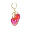 Chaveiro Criativo Duplo Amor em Acrílico Pingente Decorativo para Bolsa Chaveiro de Carro para Casal Pingente Decorativo Joia Pequena