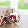 Comercio Exterior Amazon Esfera de Plástico Transparente Adorno de Bola de Navidad Decoración de Árbol de Navidad Colgante para Restaurante Bar Atmósfera