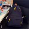 Mochila Escolar Estilo Coreano para Mulheres, Cor Sólida, Fresca e Simples, Adequada para Alunos do Ensino Médio e Universitário, Estilo Ins de Campus, Mochila Feminina Minimalista