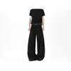 Pantalones plisados de estilo retro, modernos, con caída fluida, unisex, estilo americano, diseño nuevo, corte holgado, versátiles pantalones casuales de pierna ancha, retro