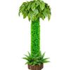 Paquete decoración tubería de agua corteza flor artificial ratán refugio pilar balcón tubería planta verde simulación plástico vid