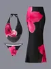 Traje de baño para mujer 2026, popular estilo transfronterizo europeo y americano, estampado, con cordones, bikini sexy, traje de baño de dos piezas