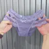 Bragas de encaje para mujer estilo francés europeo y americano, adornadas con pedrería, huecas, calientes y sexys, de tiro bajo, con refuerzo de algodón y diseño que abraza la cadera, Puro Deseo