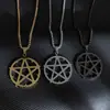 Design Europeu e Americano Personalizado Estrela de Cinco Pontas Geométrico Redondo Pingente Colar Chaveiro Montagem Pingente Roupas Acessórios Versáteis