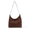 Popular cadena de moda bolso grande de axila para mujer 2023 Nuevo elegante popular gamuza bolso tote de gran capacidad