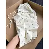 Pantalones de Pierna Ancha con Estampado de Lazo para Mujer Verano 2025 Nuevo Estilo Coreano Reductores de Edad Sueltos con Caída Adelgazantes Casuales Delgados