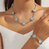 Pulsera trébol de cinco hojas explosiones transfronterizas alta moda collar de flores de un solo lado traje para mujer no se desvanece fabricantes mayoreo