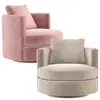 Sillón individual de lujo ligero Silla de salón balcón estilo nórdico silla de ocio silla de negociación de muestras hotel club diseñador