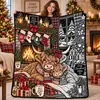 Manta de Franela Polar con Tema Navideño Impresión Digital Suministro Exclusivo Transfronterizo Dropshipping Cubierta de Sofá Manta Siesta de Oficina