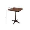 Combinación de Mesa y Silla de Madera Maciza para Cafetería, Sencilla para Celebridad de Internet, Restaurante Musical, Restaurante Occidental, Tienda de Cocina, Tienda de Té con Leche, Mesa y Sillas de Restaurante