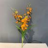 Acessórios para casa com folha Wenxin Orquídea Simulação Dança Orquídea Modelo Decoração de Quarto Flores Falsas Hotel Flores de Seda Super Realistas