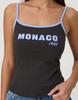 Nuevo Top de Tirantes Estampado en Bloques de Color Moda Europea y Americana Exportación Primavera/Verano 2024 Street Y2K Ajustado Chica Picante Camiseta sin Mangas