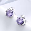 S925 prata esterlina meteoro brincos micro incrustado com brincos de zircão de diamante completo coreano tendência da moda temperamento coringa jóias atacado