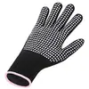 Guantes de Peluquería de Poliéster-Algodón, Guantes de Silicona para Dispensar en Salón de Belleza, Guantes Aislantes contra el Calor y Quemaduras, Guantes Antideslizantes para Plancha Rizadora y Permanente