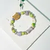 Pulsera de Cerámica Jingdezhen Nueva Pulsera de Cerámica Estilo Chino Joyería Hecha a Mano Cuerda Estilo Tíbet Puesto de Pulseras Jingdezhen
