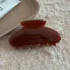 Presilha de Garra Pequena em Acetato Jelly Brilhante Pinça Tubarão para Coque de Cabelo Acessórios de Cabelo Novo de Alto Padrão Simples Temperamento