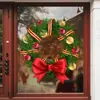 Pegatinas Electrostáticas para Ventana de Navidad Transfronterizas Diseño de Escena Pegatinas para Puertas de Vidrio Ventana Decoraciones de Ventana Guirnalda Pegatinas para Ventana