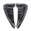 Saída de ar lateral do carro simulação de brânquias de tubarão decoração de borracha entrada de ar personalidade adesivos de carro esportivo acessórios de carroceria modificados