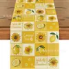 Corredor de Mesa de Verano Más Vendido Transfronterizo Sol Océano Playa Concha Material de Lino Decoración de Mesa de Restaurante para Invitados Mantel de Verano