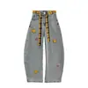 Pantalones Vaqueros Anchos de Marca Americana de Moda Scimitar para Hombre, Temporada de Primavera y Otoño, Nuevo 2025, de Cintura Alta, Holgados, Casuales, Largos para Hombre
