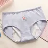 Calça Fisiológica de Algodão Feminina Respirável Sem Marcas Cintura Média Meninas Anti-Vazamento Lateral Calça Fisiológica de Algodão para Alunos do Ensino Médio Mulheres