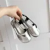Sandalias para Niña con Separador de Dedos Estilo Francés 2026 Verano Nuevas Planas de Una Correa Mary Janes Zapatos de Pie de Cerdo