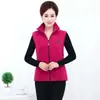 Chaleco Polar de Forro Polar para Mujer, sin Mangas, Holgado, Cálido, Ropa para Madre, Chaleco Casual de Forro Polar para Edad Media y Mayores