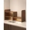 Estante de Almacenamiento de Escritorio Estantería de Mesa Almacenamiento de Escritorio para Estudiantes Hogar Gabinete Pequeño de Esquina Multicapa Estante para Estación de Trabajo de Oficina