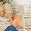 Sapatos rasos femininos para primavera e outono, com laço e blocos de cor, bico fino, confortáveis, versáteis, tamanhos grandes, importação feminina