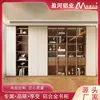 Decoración del Hogar, Estantería Integrada de Piso a Techo, Moderna y Sencilla, Soy un Gabinete Combinado de Fondo para Estudio Estantería de Aleación de Aluminio