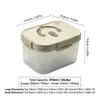 Conjunto de 5 Caixas Organizadoras de Geladeira Transfronteiriças, Caixas Organizadoras Empilháveis, Seguras para Micro-ondas, Recipientes Selados de Grande Capacidade para Cozinha Atacado
