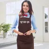 Delantal de Trabajo a Prueba de Aceite de Cocina de Moda Estilo Coreano Delantal de Camarero con Logo