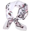 Pañuelo Cuadrado Vintage Estilo Étnico de Anacardo 70cm Pañuelo Cuadrado de Moda Pañuelo Cervical para Madre Personas de Mediana Edad y Mayores