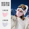 Mascarilla cálida de forro polar australiano de doble cara para invierno para mujer, adecuada para ciclismo al aire libre, a prueba de viento, a prueba de polvo, transpirable, con protección ocular, personalizable