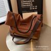 Grande capacidade de costura de lona bolsa grande axila para mulheres 2023 nova moda casual bolsa de ombro grande capacidade bolsa mensageiro