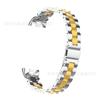 Adecuado para Xiaomi Mi Band 10 Correa de Reloj Metálica de Tres Cuentas Pulsera Inteligente 8 Pulsera Sólida de Tres Cuentas Xiaomi 8/9/10